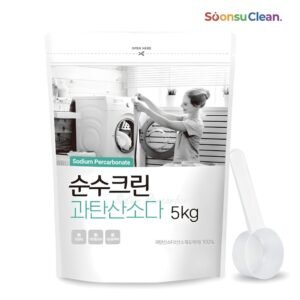 순수크린 과탄산소다 파우치 5kg+스푼1개 1등급원료사용 산소표백제 대용량